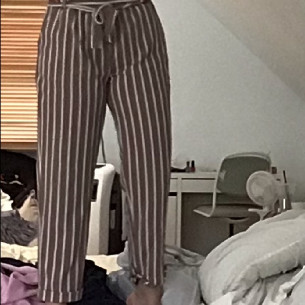Pink striped pants